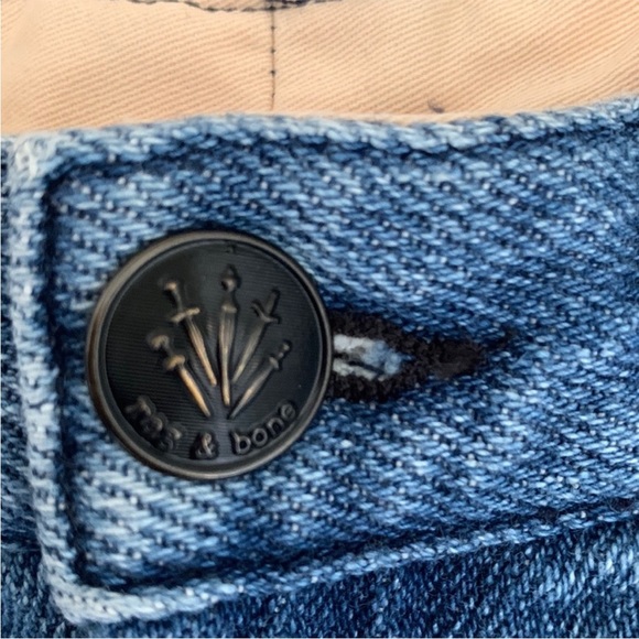 rag & bone Nihon Selv Two Tone High Rise Straight Leg Jean - Picture 9 of 15